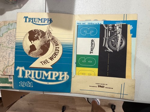 Vintage triumph motorcycle - vintage,